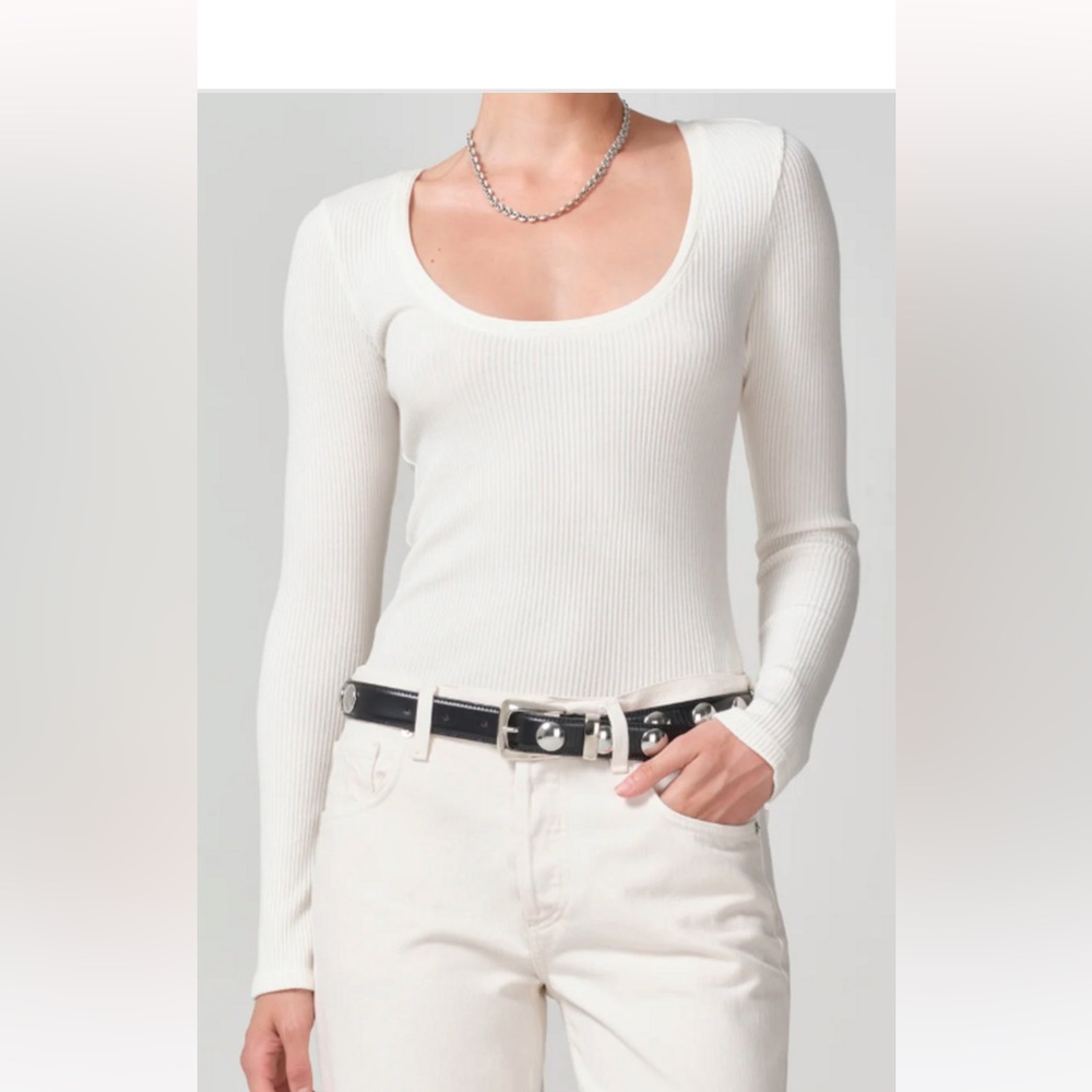 Citizens of Humanity - Juni Long Sleeve Scoop Neck Shirt - size S